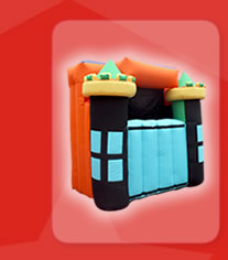 Titeres gigantes y teatrinos inflables para fiestas infantiles.